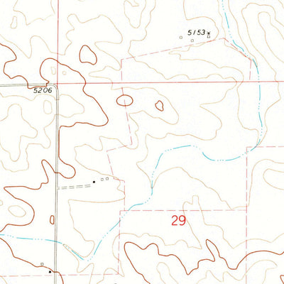 United States Geological Survey Keeline, WY (1970, 24000-Scale) digital map