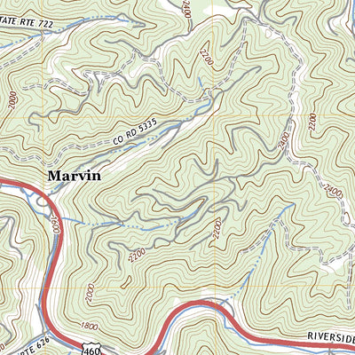 United States Geological Survey Keen Mountain, VA (2022, 24000-Scale) digital map