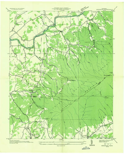 United States Geological Survey Keenburg, TN (1935, 24000-Scale) digital map