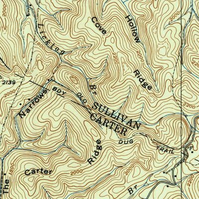 United States Geological Survey Keenburg, TN (1938, 24000-Scale) digital map