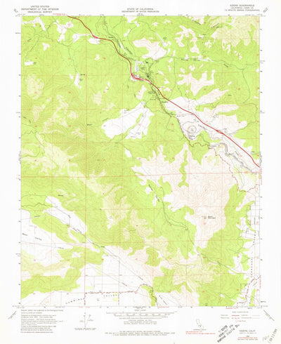 United States Geological Survey Keene, CA (1966, 24000-Scale) digital map