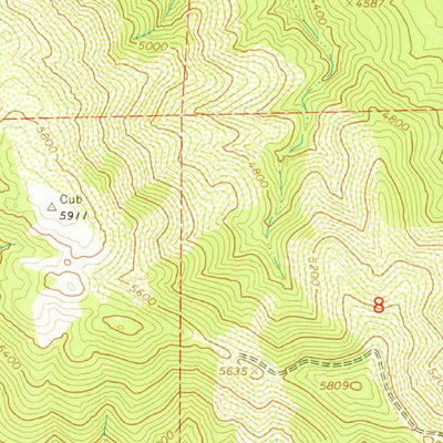 United States Geological Survey Keene, CA (1966, 24000-Scale) digital map