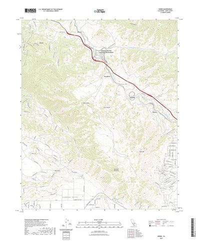 United States Geological Survey Keene, CA (2022, 24000-Scale) digital map
