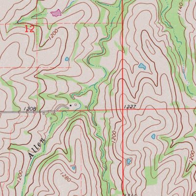 United States Geological Survey Keene, KS (1971, 24000-Scale) digital map