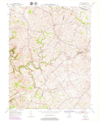 United States Geological Survey Keene, KY (1952, 24000-Scale) digital map
