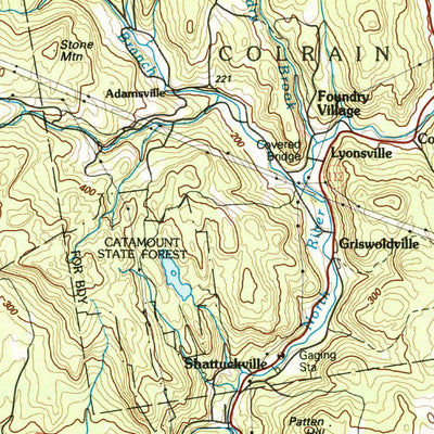 United States Geological Survey Keene, NH-MA-VT (1986, 100000-Scale) digital map