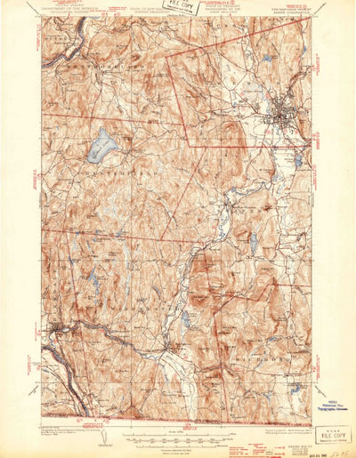 United States Geological Survey Keene, NH-VT (1935, 62500-Scale) digital map