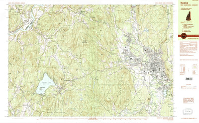 United States Geological Survey Keene, NH-VT (1984, 25000-Scale) digital map