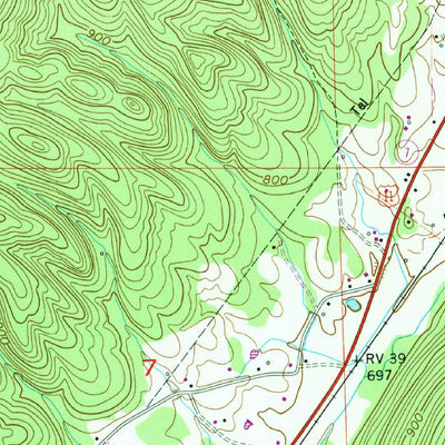 United States Geological Survey Keener, AL (1959, 24000-Scale) digital map