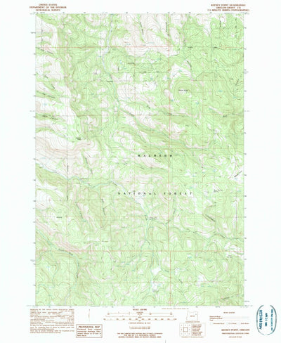 United States Geological Survey Keeney Point, OR (1990, 24000-Scale) digital map
