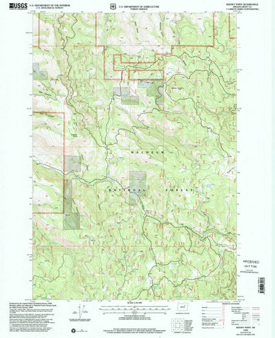 United States Geological Survey Keeney Point, OR (1999, 24000-Scale) digital map