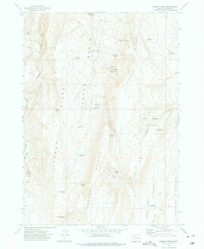 United States Geological Survey Keeney Ridge, OR (1972, 24000-Scale) digital map