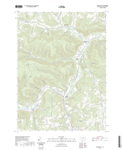 United States Geological Survey Keeneyville, PA (2023, 24000-Scale) digital map