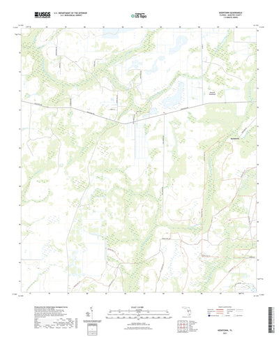 United States Geological Survey Keentown, FL (2021, 24000-Scale) digital map