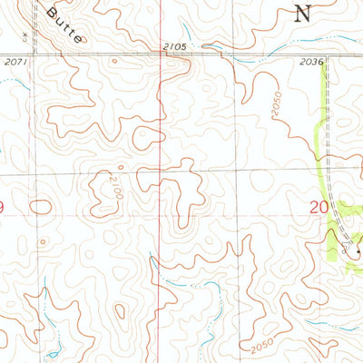 United States Geological Survey Keever Butte, ND (1975, 24000-Scale) digital map
