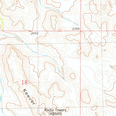 United States Geological Survey Keever Butte, ND (1975, 24000-Scale) digital map