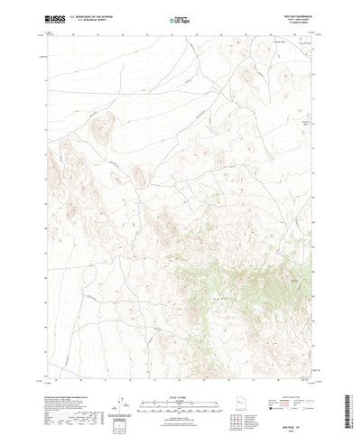 United States Geological Survey Keg Pass, UT (2023, 24000-Scale) digital map