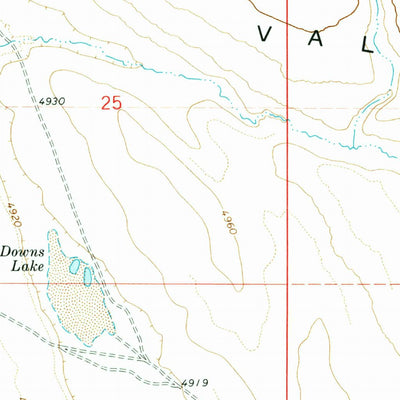 United States Geological Survey Keg Springs Valley East, OR (1971, 24000-Scale) digital map