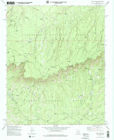 United States Geological Survey Kehl Ridge, AZ (1972, 24000-Scale) digital map