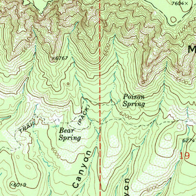 United States Geological Survey Kehl Ridge, AZ (1972, 24000-Scale) digital map