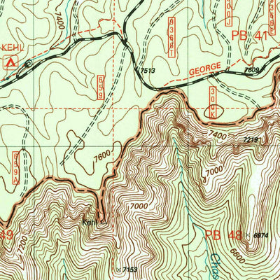 United States Geological Survey Kehl Ridge, AZ (2004, 24000-Scale) digital map