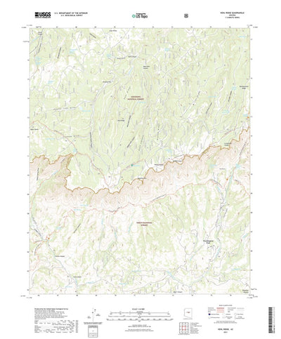 United States Geological Survey Kehl Ridge, AZ (2021, 24000-Scale) digital map