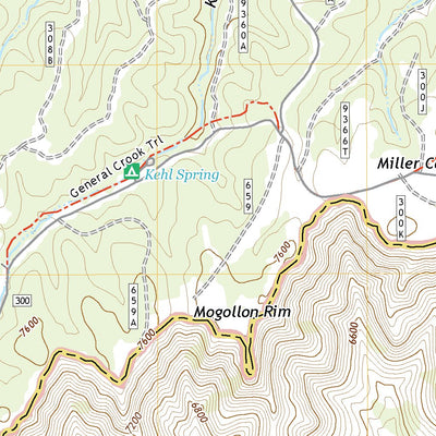 United States Geological Survey Kehl Ridge, AZ (2021, 24000-Scale) digital map