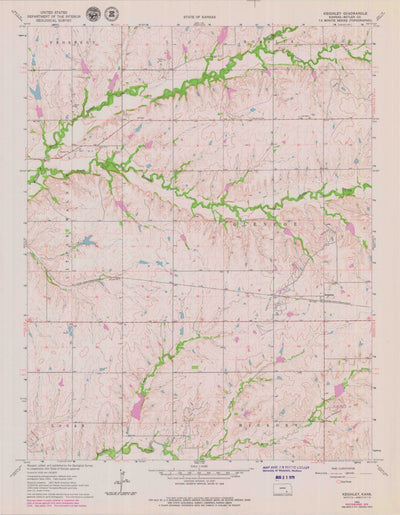 United States Geological Survey Keighley, KS (1964, 24000-Scale) digital map