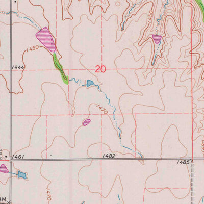 United States Geological Survey Keighley, KS (1964, 24000-Scale) digital map