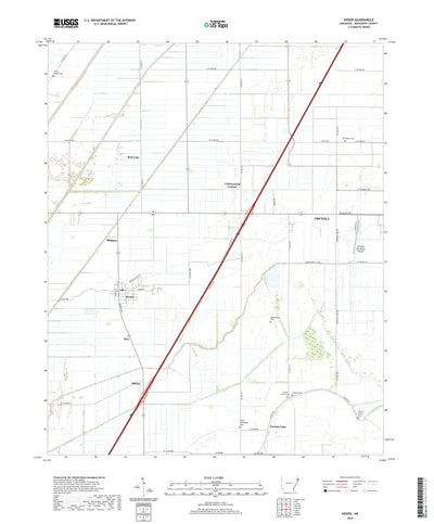 United States Geological Survey Keiser, AR (2020, 24000-Scale) digital map