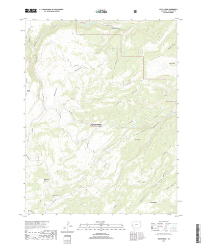 United States Geological Survey Keith Creek, CO (2019, 24000-Scale) digital map