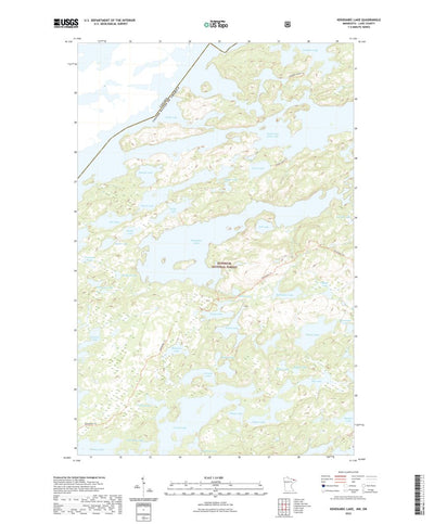 United States Geological Survey Kekekabic Lake, MN (2022, 24000-Scale) digital map