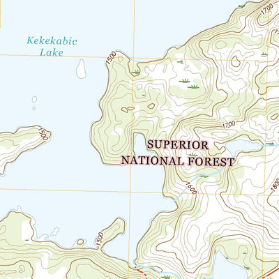 United States Geological Survey Kekekabic Lake, MN (2022, 24000-Scale) digital map