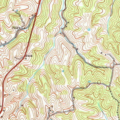 United States Geological Survey Kelat, KY (1953, 24000-Scale) digital map