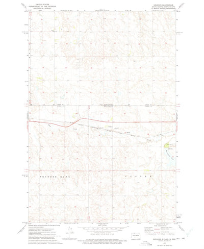 United States Geological Survey Keldron, SD-ND (1972, 24000-Scale) digital map