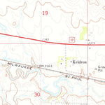 United States Geological Survey Keldron, SD-ND (1972, 24000-Scale) digital map