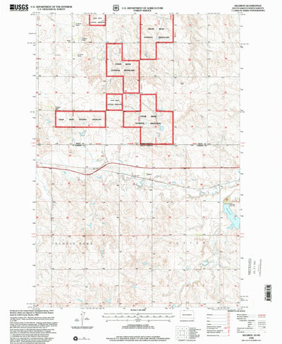 United States Geological Survey Keldron, SD-ND (1998, 24000-Scale) digital map