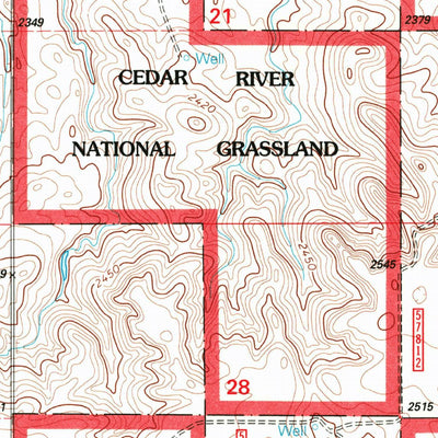United States Geological Survey Keldron, SD-ND (1998, 24000-Scale) digital map