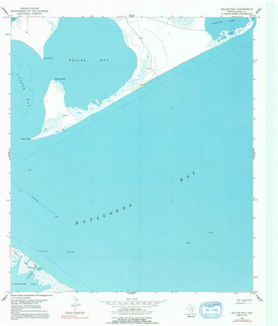 United States Geological Survey Keller Bay, TX (1951, 24000-Scale) digital map