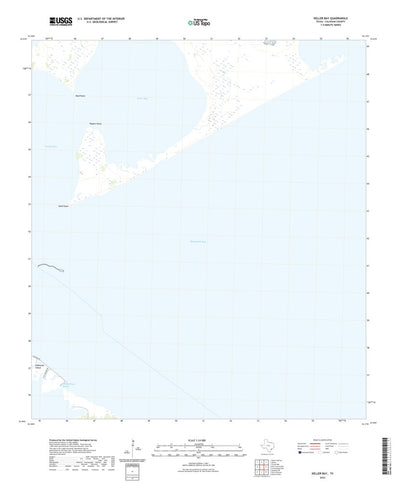 United States Geological Survey Keller Bay, TX (2022, 24000-Scale) digital map