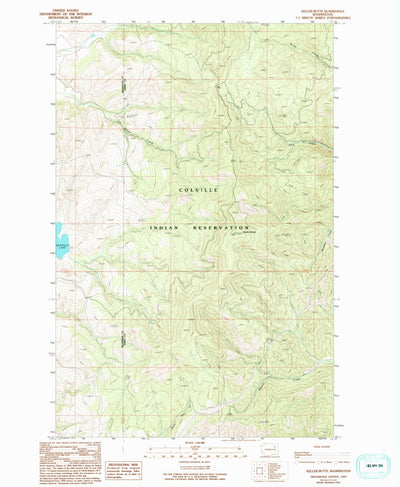 United States Geological Survey Keller Butte, WA (1989, 24000-Scale) digital map