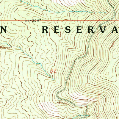 United States Geological Survey Keller Butte, WA (1989, 24000-Scale) digital map