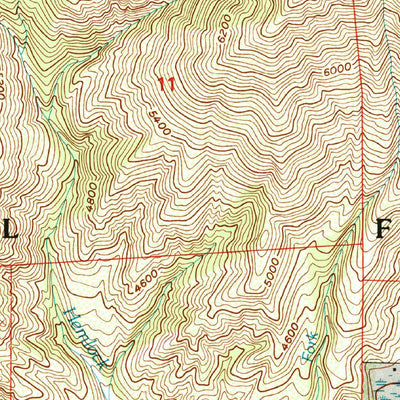 United States Geological Survey Keller Peak, CA (1996, 24000-Scale) digital map