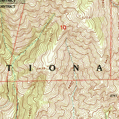 United States Geological Survey Keller Peak, CA (1996, 24000-Scale) digital map
