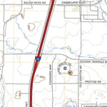 United States Geological Survey Keller, TX (2023, 24000-Scale) digital map