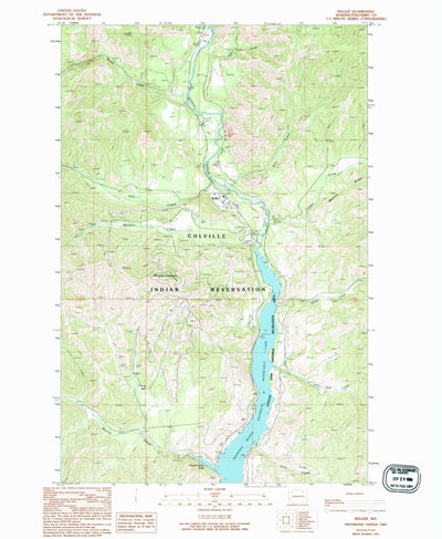 United States Geological Survey Keller, WA (1989, 24000-Scale) digital map