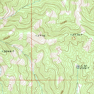 United States Geological Survey Keller, WA (1989, 24000-Scale) digital map
