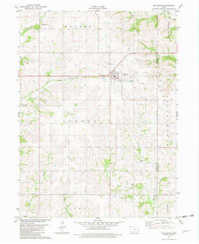 United States Geological Survey Kellerton, IA (1981, 24000-Scale) digital map