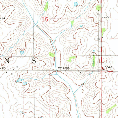 United States Geological Survey Kellerton, IA (1981, 24000-Scale) digital map