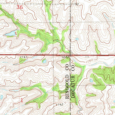 United States Geological Survey Kellerton, IA (1981, 24000-Scale) digital map